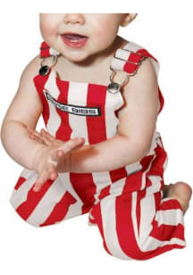 Game Bibs Red White Baby Red Game Day Bib Overalls