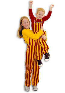 Game Bibs Crimson Gold Youth Gold Striped Bib Overall Overalls