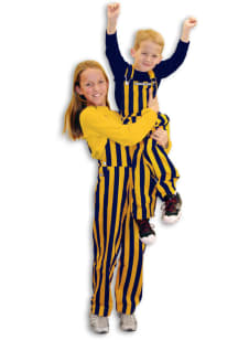 Game Bibs Navy Maize Youth Navy Blue Striped Bib Overall Overalls