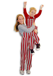 Game Bibs Red Grey Youth Red Striped Bib Overall Overalls