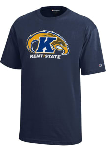 Champion Kent State Golden Flashes Youth Navy Blue Core Short Sleeve T-Shirt