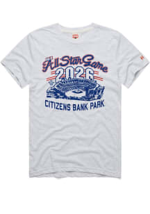 Homage Philadelphia Phillies Ash All Star Game 2026 Citizens Bank Park Short Sleeve Fashion T Shir..