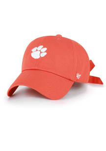 47 Clemson Tigers Orange Bow Back Clean Up Womens Adjustable Hat