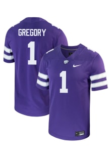 Wendell Gregory  Nike K-State Wildcats Purple NIL Name And Number Football Jersey