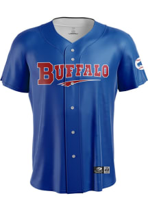 Buffalo Bisons Mens Blue Home Limited Baseball Jersey
