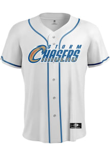 Omaha Storm Chasers Mens Replica Home Jersey - White