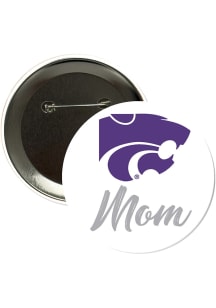 K-State Wildcats 3" Mom Button - Purple