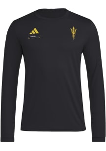 Adidas Arizona State Sun Devils Black Locker Football Icon Long Sleeve T-Shirt