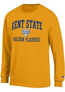 Champion Kent State Golden Flashes Gold MAC Arch Jersey Long Sleeve T Shirt