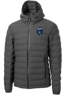 Cutter and Buck San Jose Earthquakes Mens Graphite Mission Ridge Repreve Filled Jacket