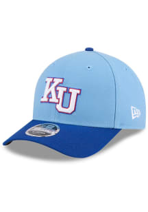 New Era Kansas Jayhawks NCAA Replica Modern Crown 9FORTY Adjustable Hat - Light Blue