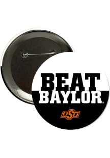 Oklahoma State Cowboys BEAT Baylor 3" Button - Orange
