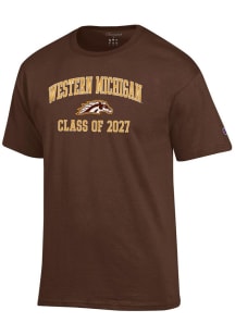 Champion Western Michigan Broncos Brown Class of 2027 Jersey Short Sleeve T Shirt