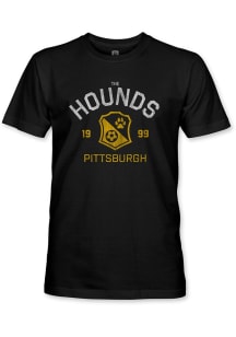 Pittsburgh Riverhounds SC Black Established Slub Short Sleeve Fashion T Shirt