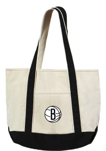 Brooklyn Nets White Canvas Tote