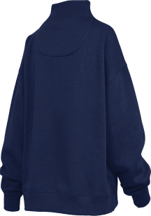 Pressbox Penn State Nittany Lions Womens Navy Blue Mock Neck Crew Sweatshirt