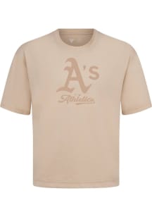 Levelwear Oakland Athletics Brown Signature Knit Shadow Surge Short Sleeve Fashion T Shirt