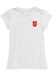 Vive La Fete Spain National Team Girls White Lexie Short Sleeve Tee