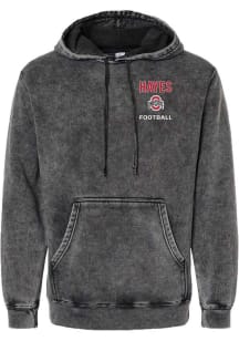 Zach Hayes  Rally Ohio State Buckeyes Mens Black Football NIL Embroidered Fashion Hood