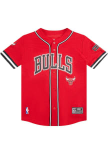 Pro Standard Chicago Bulls Youth Red Mesh Short Sleeve T-Shirt