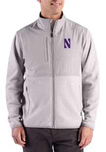 Cutter and Buck Northwestern Wildcats Mens Purple Hunts Point Eco Light Weight Jacket