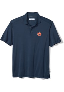 Tommy Bahama Auburn Tigers Mens Navy Blue Bay Stripe Short Sleeve Fashion Polo