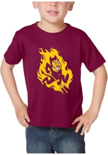 Little King Arizona State Sun Devils Toddler Maroon Primary Logo Short Sleeve T-Shirt