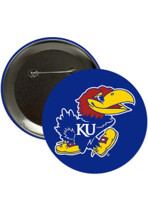 Kansas Jayhawks 3" Main Mark Button - White