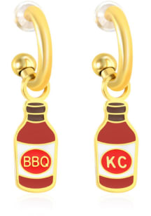 Kansas City EB & Co BBQ Huggie Hoop Womens Earrings