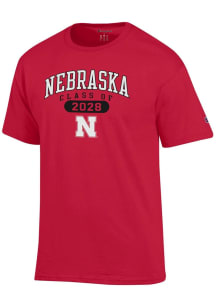 Champion Nebraska Cornhuskers Red Class of 2028 Jersey Short Sleeve T Shirt