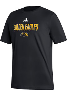 Adidas Southern Mississippi Golden Eagles Black Heat Seal Fresh Short Sleeve T Shirt