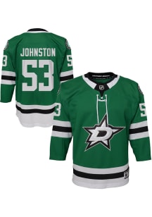 Wyatt Johnston  Dallas Stars Youth Green Premier Home Hockey Jersey