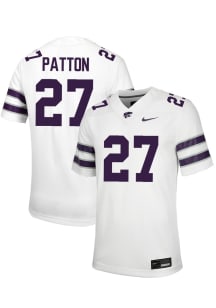 Cub Patton  Nike K-State Wildcats White Football NIL Game Football Jersey
