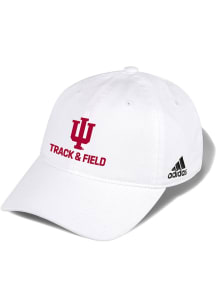 Adidas Indiana Hoosiers Track & Field Washed Slouch Adjustable Hat - White