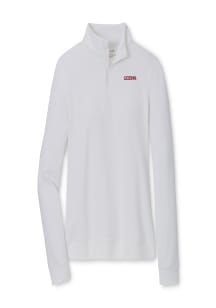 Peter Millar UConn Huskies Womens White Perth Qtr Zip