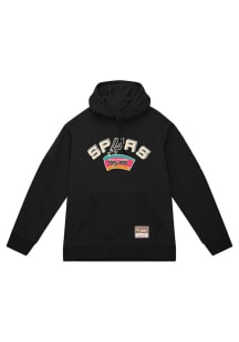 Mitchell and Ness San Antonio Spurs Mens Black Reload Long Sleeve Hoodie