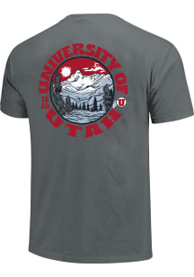 Utah Utes Grey Scenic Short Sleeve T Shirt