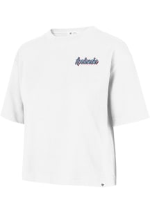 47 Colorado Avalanche Womens White City Reed Script Short Sleeve T-Shirt