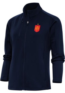 Antigua Spain National Team Womens Navy Blue Genesis Light Weight Jacket