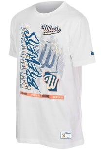 New Era Milwaukee Brewers White City Connect Short Sleeve T Shirt