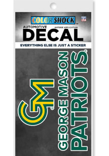 George Mason University Script Decal Auto Decal - Green