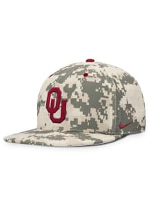 Nike Oklahoma Sooners Mens Green Dugout True Aero Bill Perforated Fitted Hat