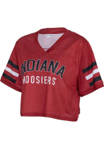 Indiana Hoosiers Womens Field Goal Fashion Football Jersey - Crimson
