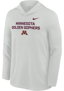 Nike Minnesota Golden Gophers Mens White Primary Logo Long Sleeve Hoodie