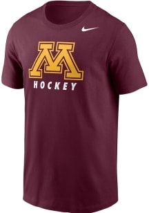Nike Minnesota Golden Gophers Maroon Primary Logo Short Sleeve T Shirt