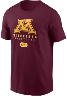 Nike Minnesota Golden Gophers Maroon Primary Logo Short Sleeve T Shirt