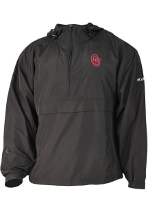 Columbia Oklahoma Sooners Mens Black Heat Seal Prodigy Long Sleeve Qtr Zip Pullover