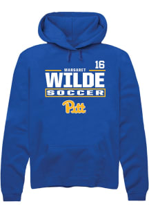 Margaret Wilde Pitt Panthers Mens Blue NIL Stacked Box Player Hood