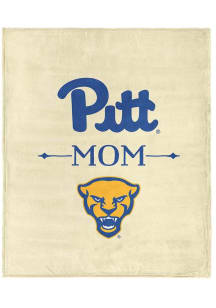 Pitt Panthers Mom Silk Touch Fleece Blanket - White