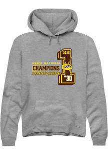 Hampton Slukynsky Western Michigan Broncos Mens Grey NIL 2025 National Champions Player Hood